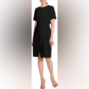 Maggy London Faux Wrap cocktail dress Black